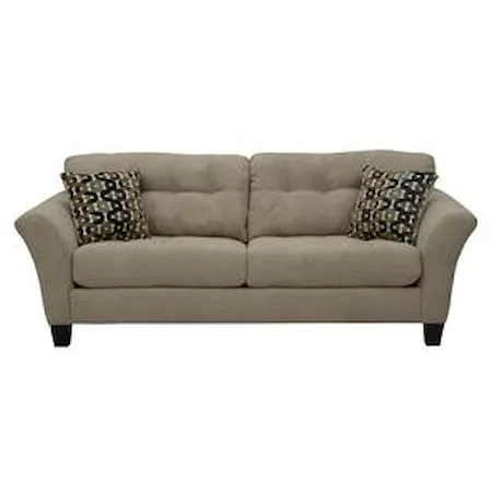Sofa with 2 Seats and Tufted Back Cushions